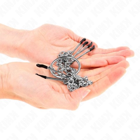 KINK Model 1 - Potrojne zaciski z łańcuchem, metalowa konstrukcja