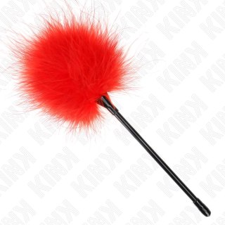 KINK Red Feather Duster Laska 27 cm - Akcesorium do Zestawow Bondage