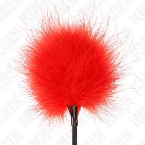 KINK Red Feather Duster Laska 27 cm - Akcesorium do Zestawow Bondage