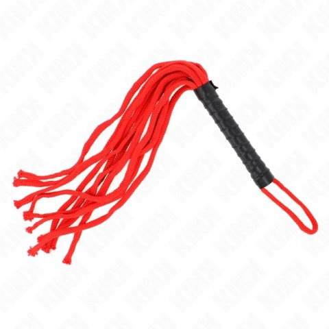 KINK Rojo bicz linowy 56 cm - wytrzymały model z plecioną rączką