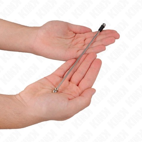 KINK Zaciski na sutki z łańcuszkiem metalowym 20 cm chrom