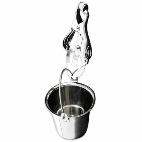 Metal Hard Zacisk stalowy na sutki z regulowanym obciążnikiem 15,5 cm