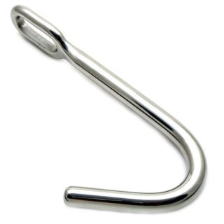 Metal Hard - stalowy hak do unieruchomienia z pierścieniem, 7,6 cm