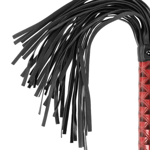 BEGME Flogger Red Edition wegańska skora neopren nikiel-free