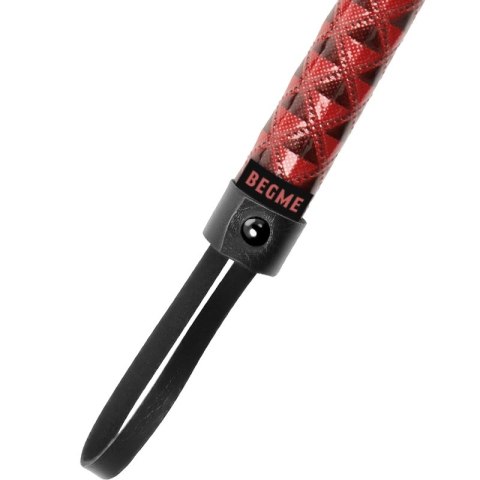 BEGME Flogger Red Edition wegańska skora neopren nikiel-free