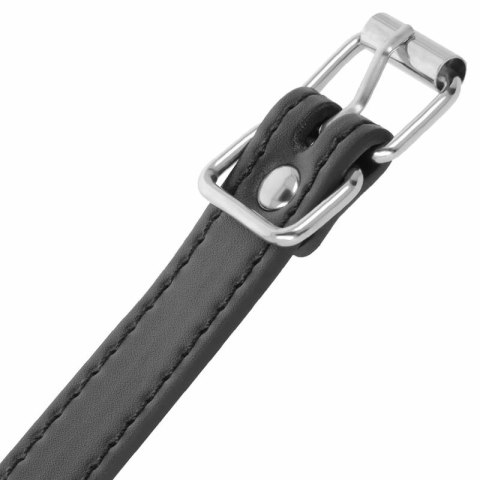 Darkness Pierścień Regulowany z Paskiem Metalowym Bez Niklu, Czarny