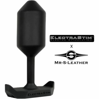 ElectraStim Mr. S Leather wtyczka intymna elektro-silikonowa, 76 mm
