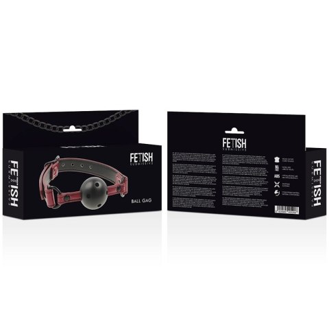 Fetish Submissive Dark Room regulowany pasek z oddychającą kulą