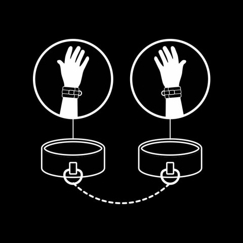 Fetish Submissive Kajdanki Wegańskie z Neoprenową Wyściołką, Regulowane