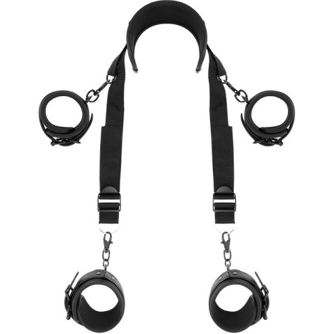 Fetish Submissive Zestaw Pozycyjny 4 Kajdanki Neopren Regulowany