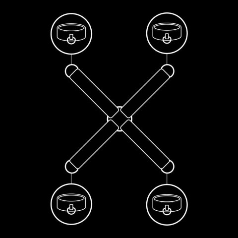 Fetish Submissive uprząż wegańska, regulowana, czarna, Submissive