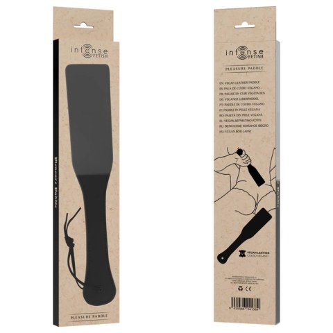 INTENSE Paddle Vegan - Wegańskie wiosło skorzane 32,5 cm czarne
