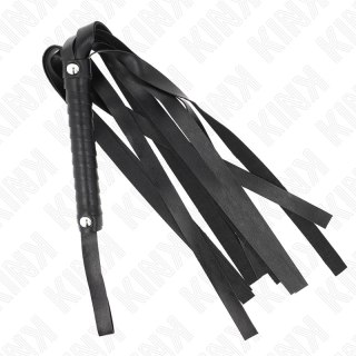 KINK Czarny Bicz Szeroki Ogon 48,5 cm Skorzany Model Flogger