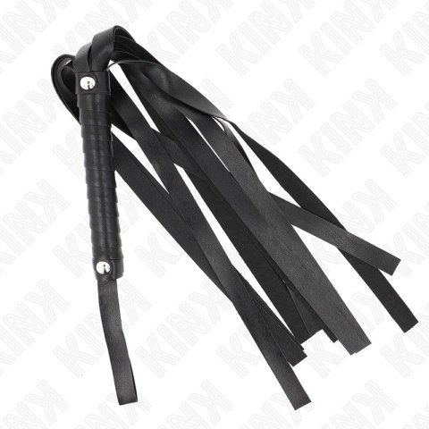 KINK Czarny Bicz Szeroki Ogon 48,5 cm Skorzany Model Flogger