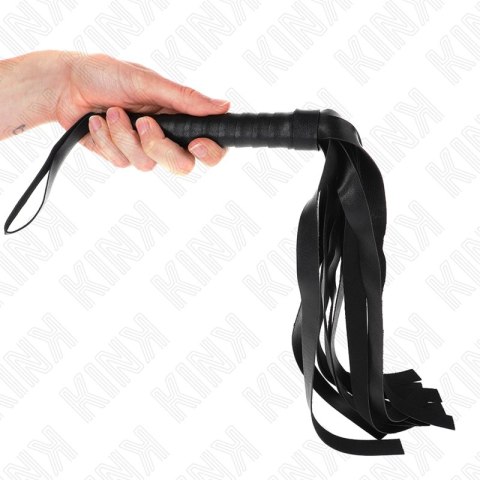 KINK Czarny Bicz Szeroki Ogon 48,5 cm Skorzany Model Flogger