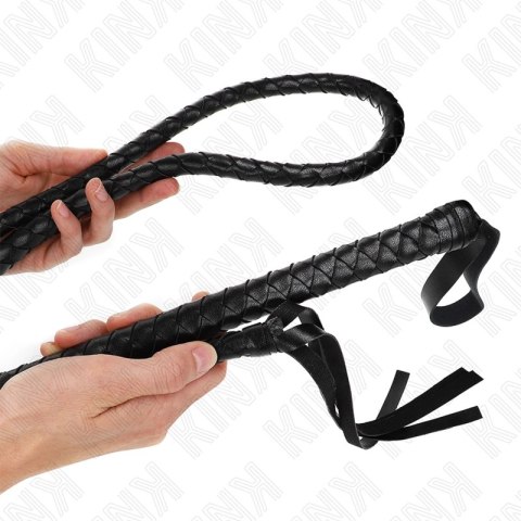 KINK Czarny Długi Bicz Skorzany 210 cm - Model Snake Whip