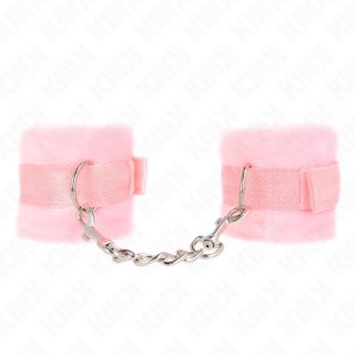 KINK Futerko Wrist Cuffs Rożowe - Komfortowe mankiety 30x7 cm