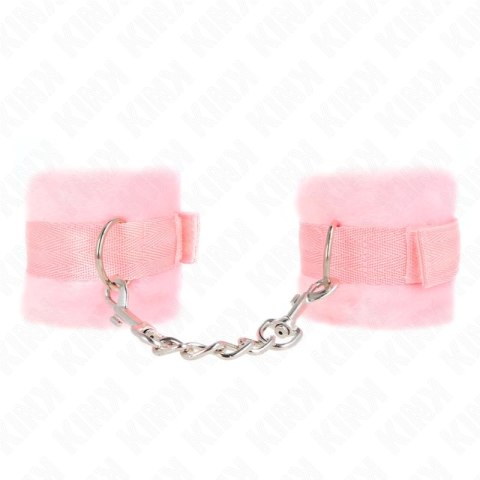 KINK Futerko Wrist Cuffs Rożowe - Komfortowe mankiety 30x7 cm