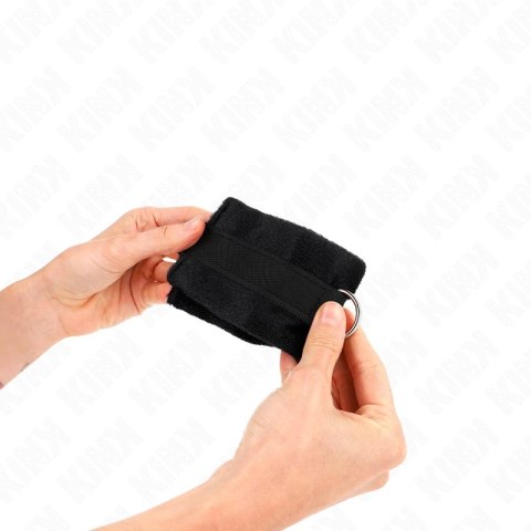 KINK Futro do mankietow czarne 30x7 cm - komfort i styl dla początkujących