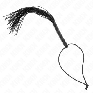 KINK Mini Bat Silikonowy z 6 Czarnymi Koralikami 26 cm