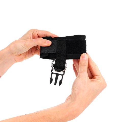 KINK Neoprenowe opaski na nadgarstki czarne z regulacją 22-34 cm