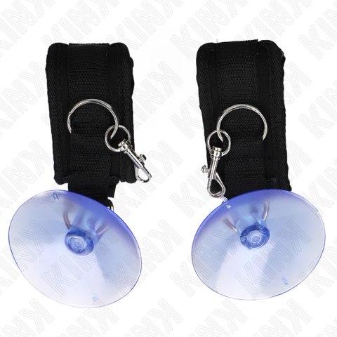 KINK Opaski na nadgarstki z przyssawką czarne 29-40 cm x 5 cm