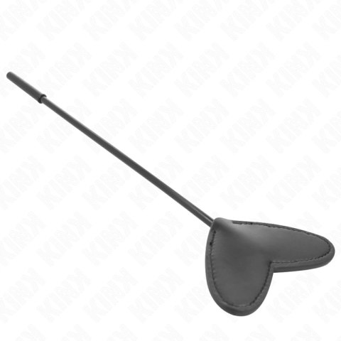 KINK Paddle Heart Czarna 33x10 cm - Skorzana Paleta o Anatomicznym Kształcie