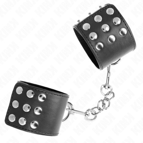 KINK Pasek na nadgarstki czarny regulowany 19-24 cm x 5,5 cm