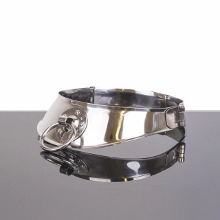 Metal Hard - Stalowy kołnierz z pierścieniem i zamknięciem 12,5 cm