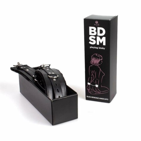 Secret Play Kolekcja Bondage Czarny Zestaw Mankietow 23x6 cm