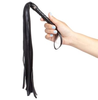 Secretplay Black Bondage Kolekcja - Bicz Frędzlowy 44 cm, Skora Syntetyczna