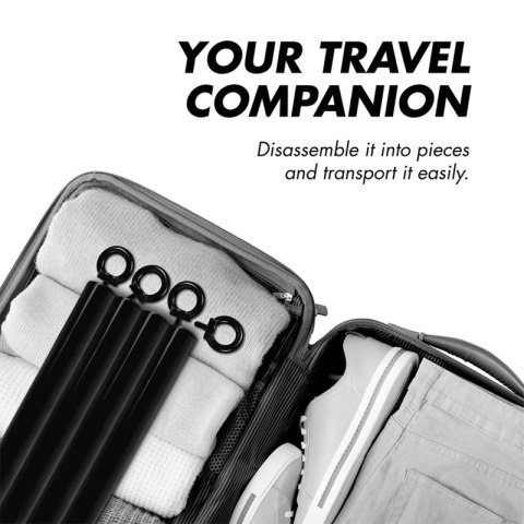 Fetish Submissive Regulowany Separator z 4 Elementami, 62 cm, Czarny