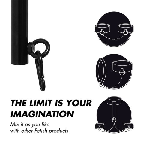 Fetish Submissive Regulowany Separator z 4 Elementami, 62 cm, Czarny