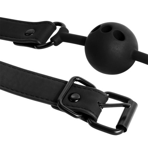 Fetish Submissive silikonowy knebel oddychający z regulacją 4,1 cm