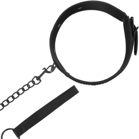 Intense Fetish Kołnierz Skora Wegańska Regulowany Czarny