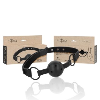 Intense Fetish Pasek z kulą vegan leather - regulowany, czarny