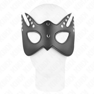 KINK Mask Nietoperza z Nitami 23x15 cm Skorzana Czarna Regulowana