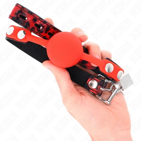 KINK Model 2 Silikonowa Kula 4 cm z Klincem i Zamkiem 60x2 cm Czarna