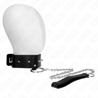 KINK Naszyjnik z Smyczą 65 cm Regulowany z Srebrnymi Ćwiekami, Model 2