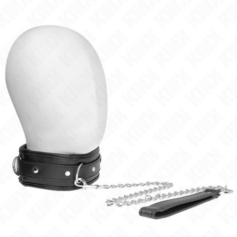 KINK Naszyjnik z paskiem imitacja skory Model 3 regulowany 37-54 cm