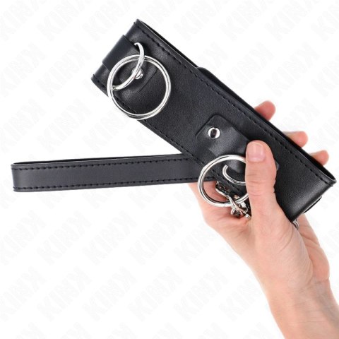 KINK Naszyjnik ze Smyczą 65cm, 3 Pierścienie, Model 2, Regulowany 36-43cm