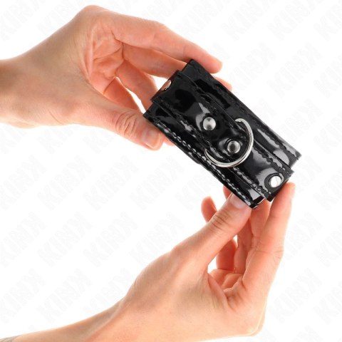 KINK Neoprenowe mankiety na nadgarstki z regulacją 17-24 cm czarne