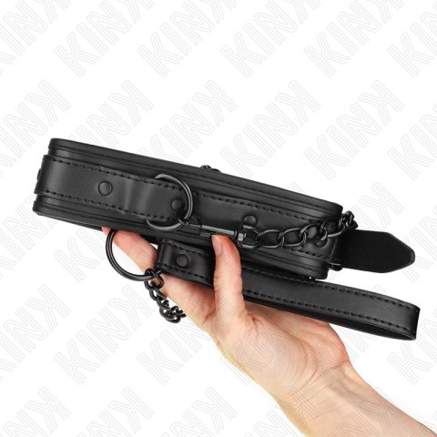 KINK Neoprenowy Kołnierz Bondage Model 2 z Paskiem regulowany 78 cm