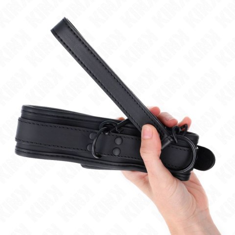 KINK Neoprenowy kołnierz model 1 z regulowanym paskiem 78 cm czarny
