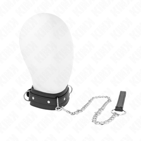 KINK Obroża z Smyczą 65cm, 3 Pierścienie, Model 1, Regulacja 38-49cm