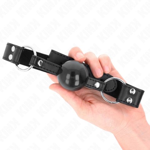 KINK Piłka silikonowa 4 cm z paskiem skorzanym, regulacja 42-58 cm