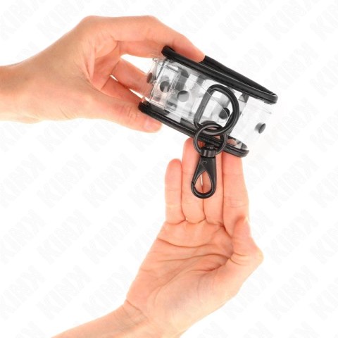 KINK Przezroczyste mankiety nadgarstkowe z regulacją 18-30 cm