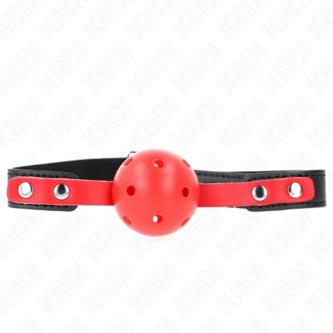KINK Red Hollow Ball System 4 cm - Czarny Pasek Regulowany 37-52 cm