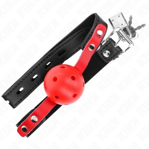 KINK Red Hollow Ball System 4 cm - Czarny Pasek Regulowany 37-52 cm