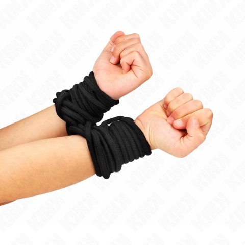 KINK Ropes Bawełniana Lina 5m Czarna - komfortowa i wytrzymała